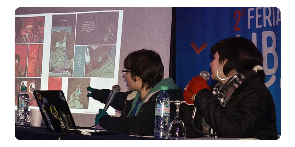 Photo from the talk: Visual Storytelling In Comics